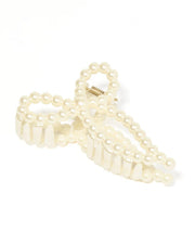 Paris Pearl Bow Hair Clip