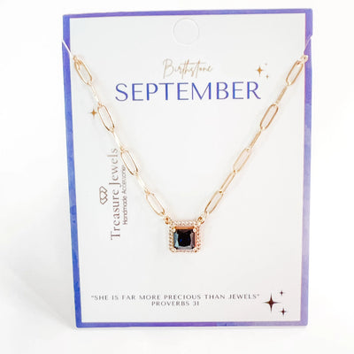 Birthstone Necklace, September