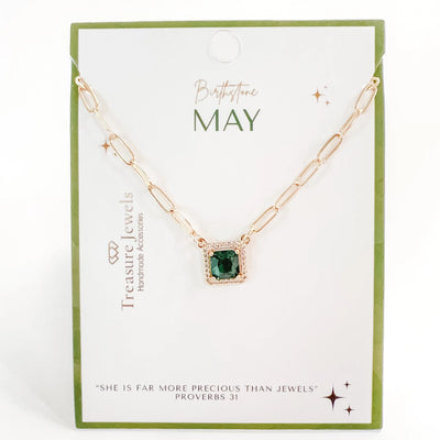 Birthstone Necklace, May