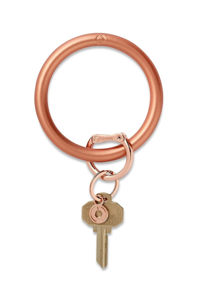 Big O Silicone Key Ring, Rose Gold