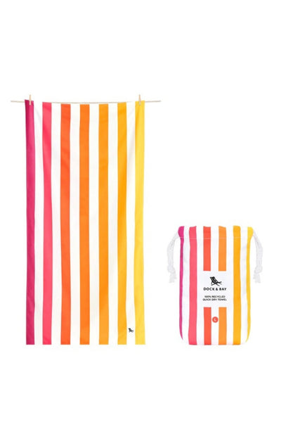 Beach Towel Cabana, Peach Sunrise